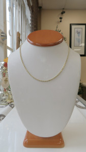 14KT Solid Yellow Gold 2.5MM Diamond Cut Rope Chain  |  Price Varies Based on Length