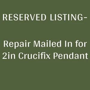RESERVED LISTING - Repair 14KT Solid Yellow Gold 2in 3D INRI Crucifix Pendant