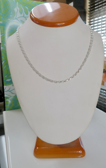 Sterling Silver 925 3MM Diamond Cut Rope Chain |  Price Varies Based on Length