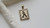 14KT 20MM Personalized Initial with Heirloom Scroll Border Pendant