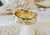 14KT Traditional Personalized Initial Tapered Ring  | Price Varies Based on Size