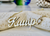 14KT Personalized Script Cutout Name Necklace  | Price Varies Based on Length