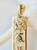 14KT 3D Personalized 10MM Carnation Flower Vertical Name Pendant  | Price Varies Based on Height