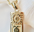 14KT 3D Personalized 10MM Sunflower Vertical Name Pendant  | Price Varies Based on Height