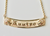 14KT 3D Personalized 10MM Bird of Paradise Horizontal Name Necklace  | Price Varies Based on Length