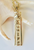 14KT 3D Personalized 10MM Bird of Paradise Vertical Name Pendant  | Price Varies Based on Height