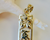 14KT 3D Personalized 10MM Plumeria Flower Vertical Name Pendant  | Price Varies Based on Height