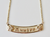 14KT 3D Personalized 10MM Hibiscus Flower Horizontal Name Necklace  | Price Varies Based on Length