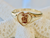 14KT Yellow Gold with Raised Gold Initial Letter Style