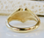 14KT Heart Initial Ring  | Price Varies Based on Size