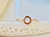 14KT Rose Gold 0.28CT Round Rose Cut, Bezel Set Diamond Solitaire Ring