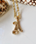 14KT 3/4” Old English Cutout Personalized Initial Pendant