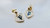 14KT Personalized Heart Initial Earrings