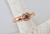 14KT Rose Gold Round Brilliant Cut, Bezel Set 0.49CT Chocolate Diamond Ring