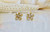 14KT Yellow Gold Multi Diamond Plumeria Flower Earrings