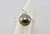 14KT Black Tahitian Pearl and Diamond Ring  |  Price Varies Based on Size