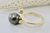 14KT Black Tahitian Pearl and Diamond Ring  |  Price Varies Based on Size