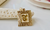 14KT 3D Personalized Initial with Filigree Border Pendant  |  Price Varies Based on Size