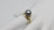 USED - 14KT Yellow Gold Black Tahitian Pearl Ring