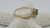 USED - 14KT Yellow Gold Oval Shaped Emerald with Diamonds Ring