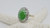 SALE - 14KT Yellow Gold Oval Shaped Jade with Diamond Halo Ring