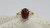 SALE - 14KT Yellow Gold Oval Shaped Garnet Ring