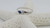 USED - 14KT White Gold Lapis Inlay with Diamonds Ring