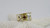 14KT Yellow Gold Semi-Mount, Decorative Four Prong, Channel Set Baguette Diamond Setting