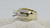 14KT Yellow Gold Semi-Mount, Six Prong, 3 Row Mix Diamond, Tapered Bow Style Setting