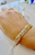 14KT 3D Personalized 10MM Tiare Flower Scroll Bracelet  |  Price Varies Based on Size