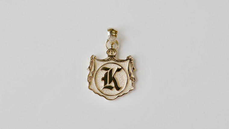 14KT Personalized Hawaiian Coat of Arms Pendant
