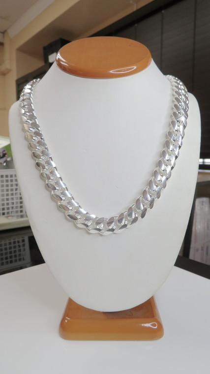 Sterling Silver 925 12.9MM Cuban Link Chain |  Price Varies Based on Length