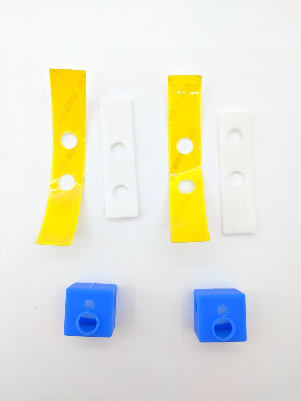4x Silikon-Schutzhüllen Für E3D-V6 Hotend – Hitzebeständig, Farbig (pink/gelb/grün/weiß), Für 3D-Drucker