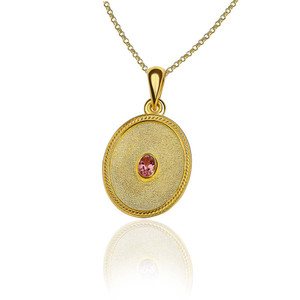 Pink Tourmaline Byzantine Pendant Pink Tourmaline Byzantine Pendant