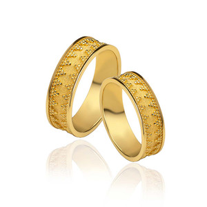 Band Byzantine Gold Ring 6mm Band Byzantine Gold Ring 6mm