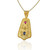 Ruby Sapphire Byzantine Yellow Gold Pendant Ruby Sapphire Byzantine Yellow Gold Pendant