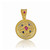 Round Byzantine Pendant With Ruby Sapphire Round Byzantine Pendant With Ruby Sapphire