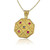 Octagon Byzantine Yellow Gold Pendant Octagon Byzantine Yellow Gold Pendant