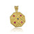 Octagon Byzantine Yellow Gold Pendant Octagon Byzantine Yellow Gold Pendant