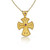Natural Rubies Byzantine Gold Cross Natural Rubies Byzantine Gold Cross