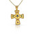 Multi Stone Greek Byzantine Gold Cross