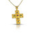 Multi Gemstone Byzantine Yellow Gold Cross Multi Gemstone Byzantine Yellow Gold Cross