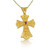Natural Ruby Byzantine Gold Cross Natural Ruby Byzantine Gold Cross