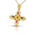 Multi Gemstone Big Byzantine Cross Pendant Multi Gemstone Big Byzantine Cross Pendant