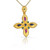 Multi Gemstone Big Byzantine Cross Pendant Multi Gemstone Big Byzantine Cross Pendant