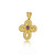 Natural Amethyst Byzantine Gold Cross Natural Amethyst Byzantine Gold Cross