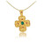 Emerald Rubies Byzantine Gold Cross Emerald Rubies Byzantine Gold Cross