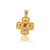 Byzantine Ruby Sapphire Yellow Gold Cross Byzantine Ruby Sapphire Yellow Gold Cross