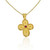 Small Ruby Byzantine Gold Cross Small Ruby Byzantine Gold Cross