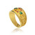 Emerald Rubies Byzantine Gold Ring Emerald Rubies Byzantine Gold Ring
